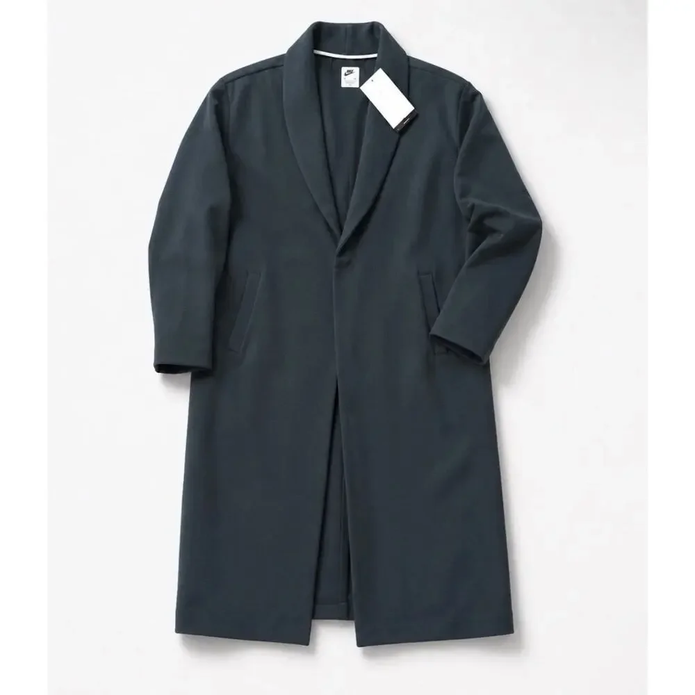 Nike Tech Fleece Oversized Duster Cardigan Jacket Seaweed Green Sz L NWT $200